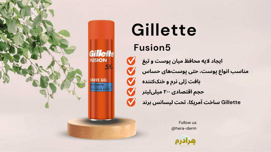 ژل اصلاح ریش ژیلت فیوژن
